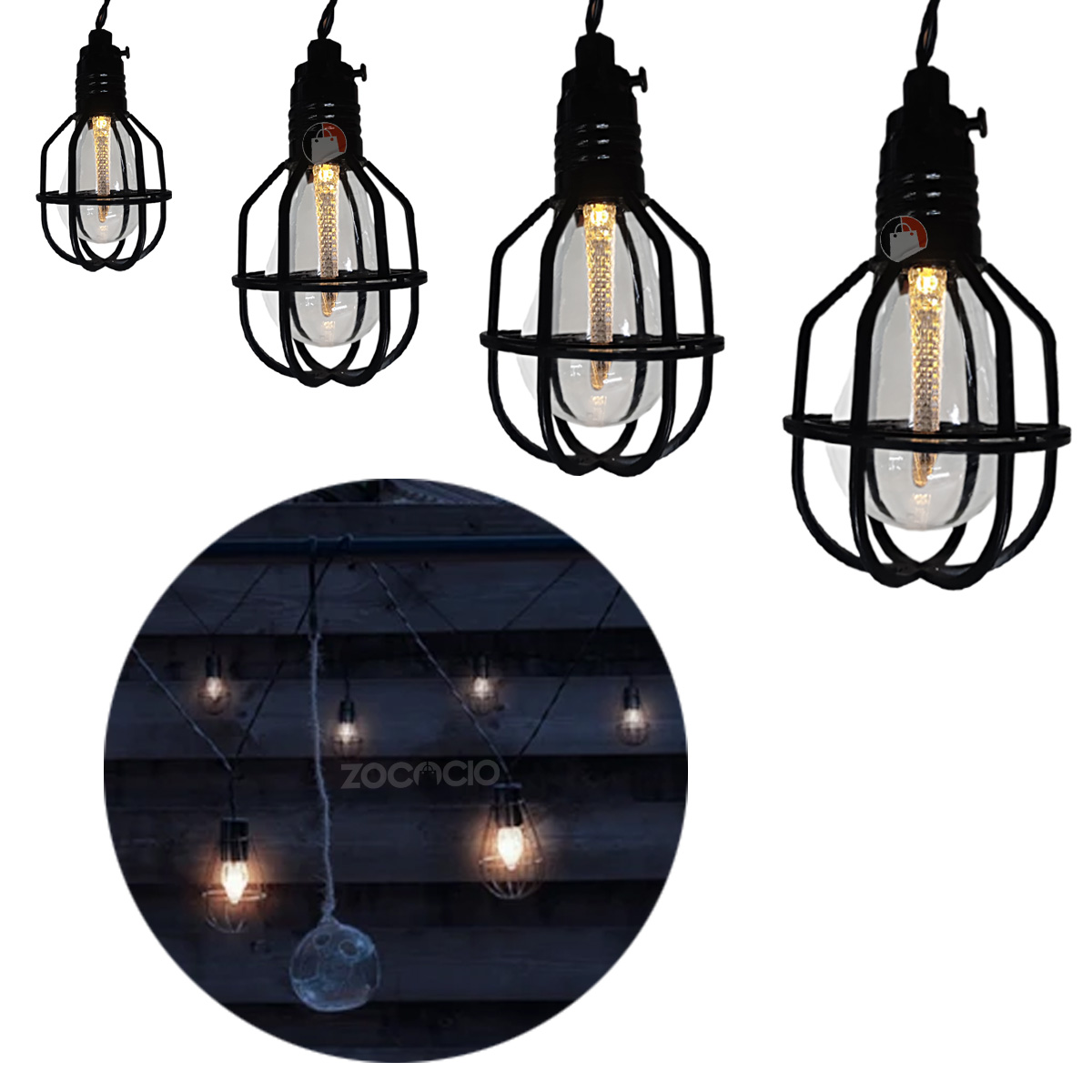 Miniatura 3 de 10 Bombillos Led Imitación Hierro Forjad